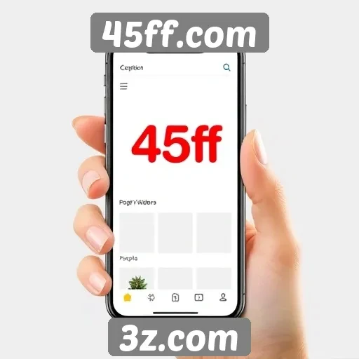 Experiência mobile no 45ff.com é otimizada