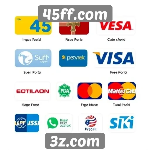 Variedade de métodos de pagamento oferecidos no 45ff.com